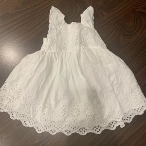 Gap white eyelet dress